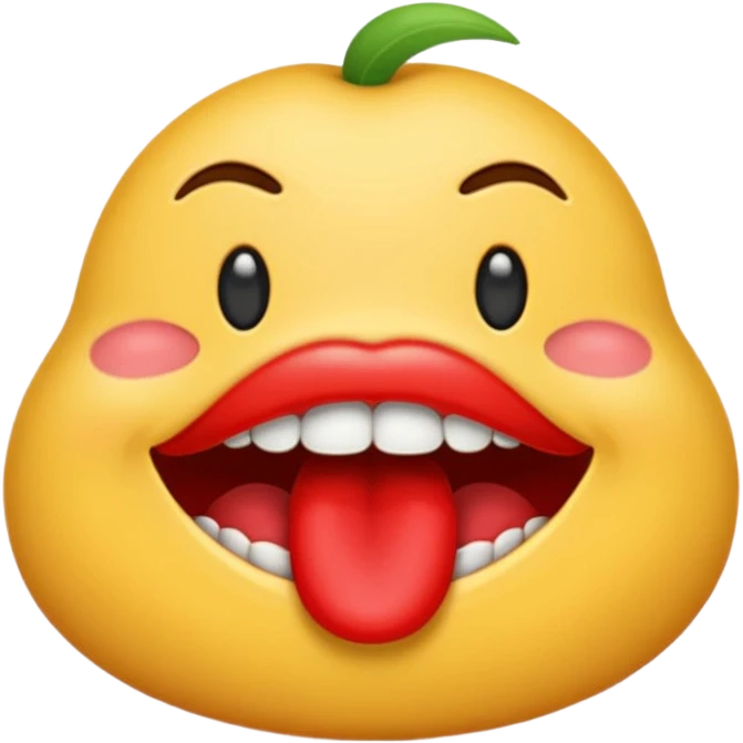 Fais un Emoji gorge profonde emoji
