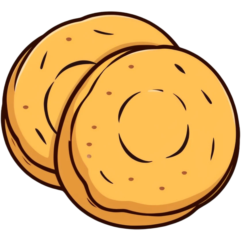 buñuelos de cuaresma, Spanish Lenten pastry, round fried dough with cinnamon and sugar emoji