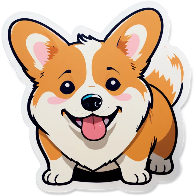 corgi crying emoji