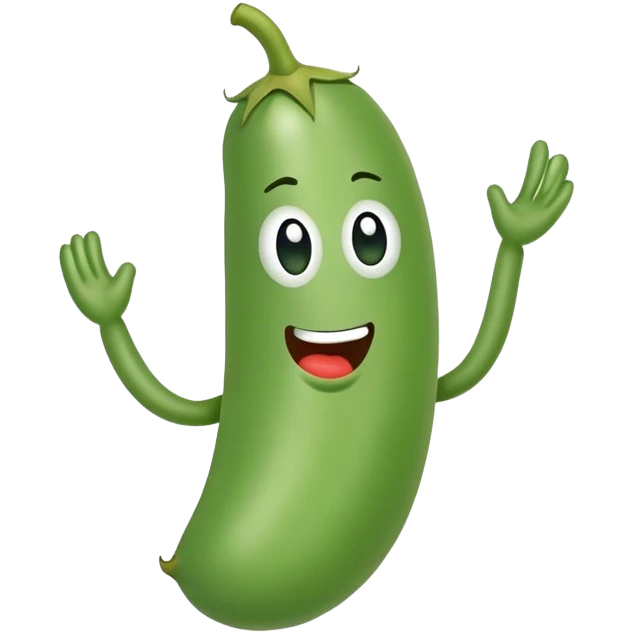 Silly bean emoji