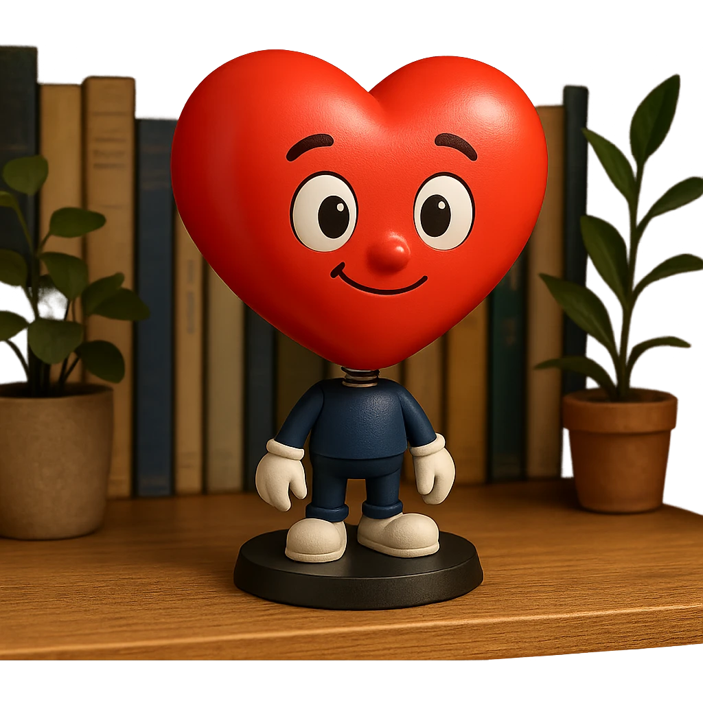 classic red heart emoji