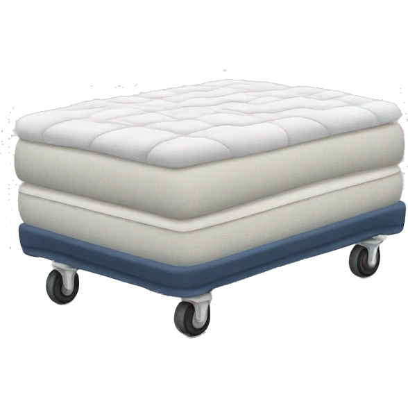Mattress on wheels emoji