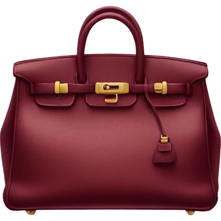 BUrgundy birkin  emoji