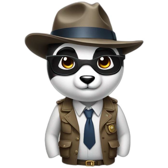 detective panda emoji
