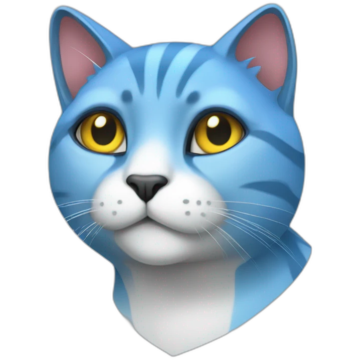 crypto blue cat  emoji