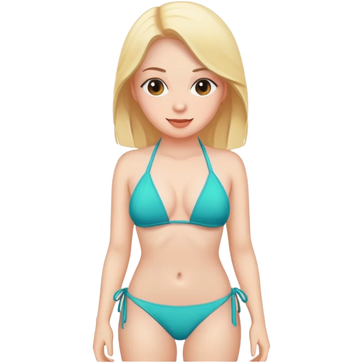 my friend with a bikini emoji