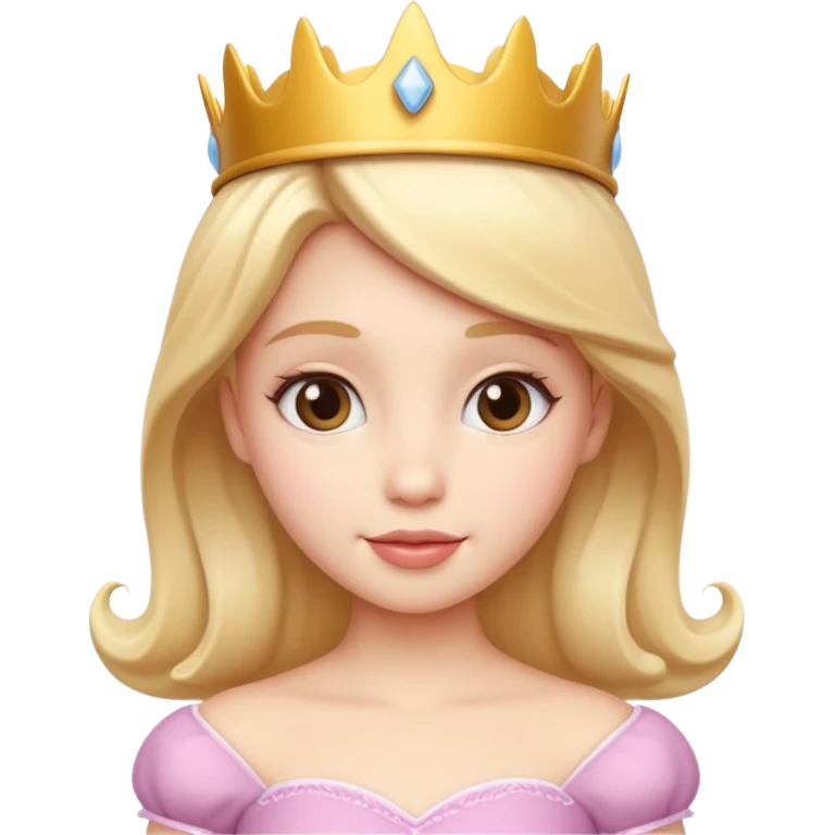 Creami bel la principessa cute e bella 3d emoji