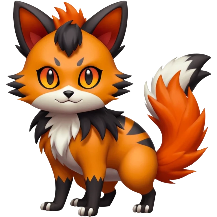 Zorua-Torracat-Fakémon-hybrid-creature (full body)  emoji
