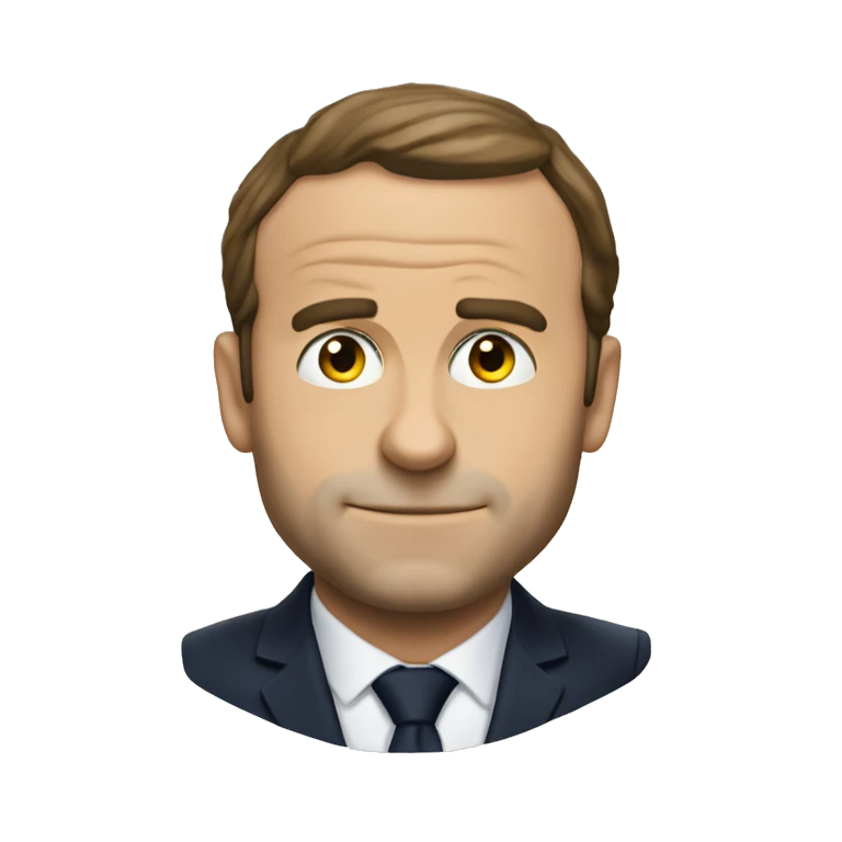 Macron qui embrasse Castex emoji