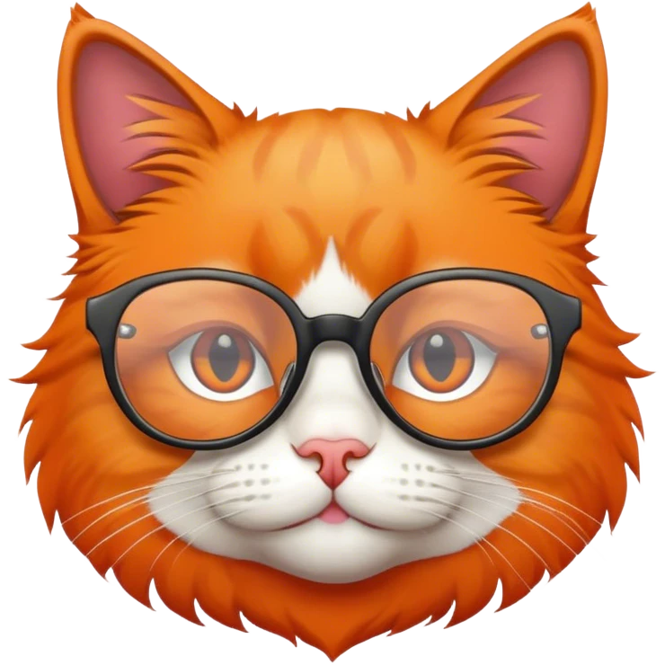 Cat with glasses emoji
