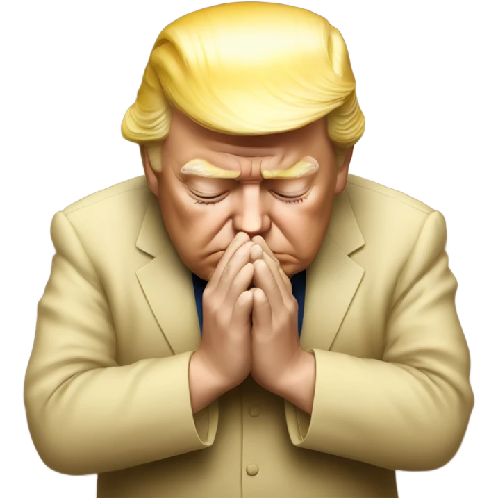 Trump praying emoji