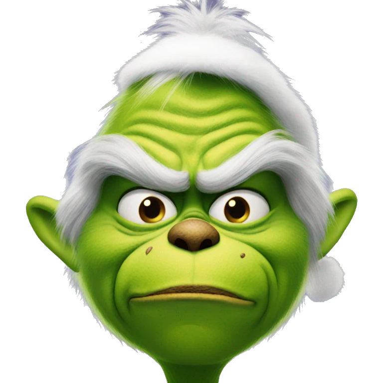 Grinch with a cigarette  emoji