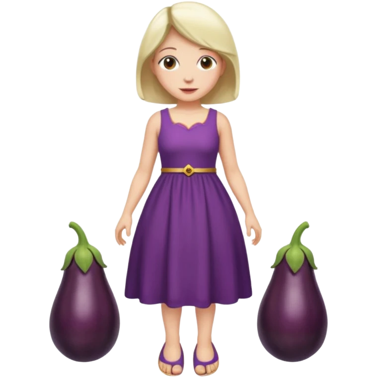 Egg plant between feet🦶🏻 emoji