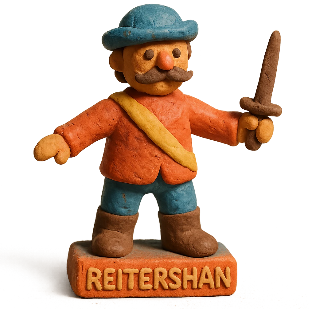 Reitershan in claymation style emoji