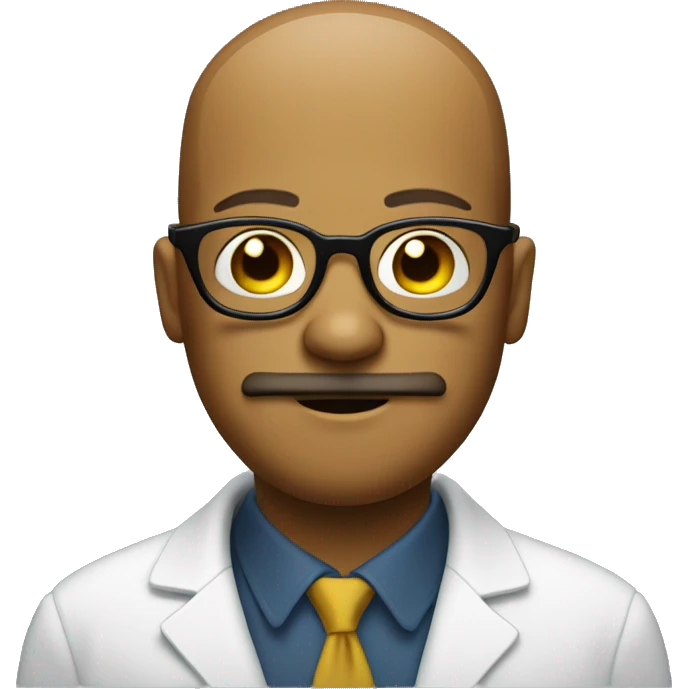 smiley face with goatee and glasses emoji