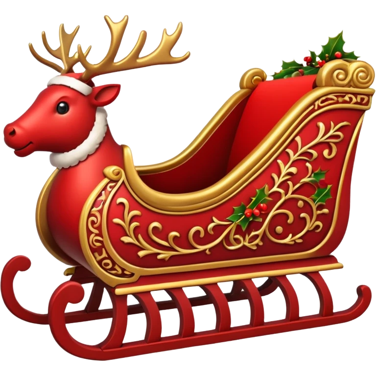 santa's sleigh emoji