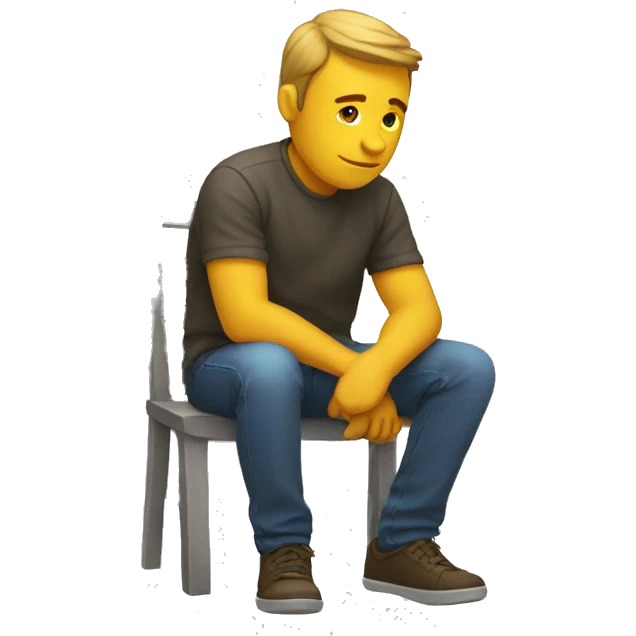 sitting alone emoji
