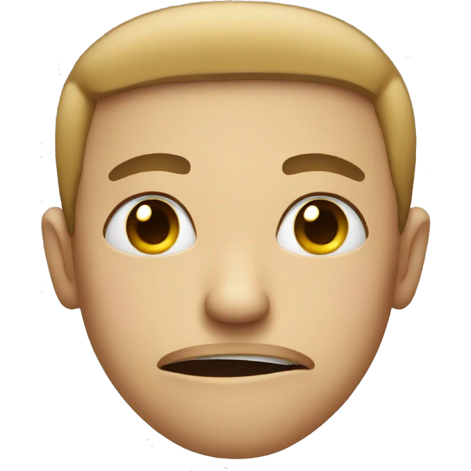 Disgusted mugging face emoji