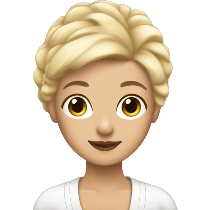 Spa blonde emoji