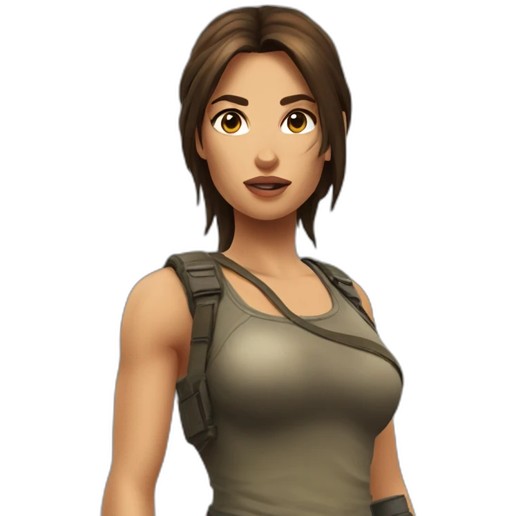 Lara croft emoji