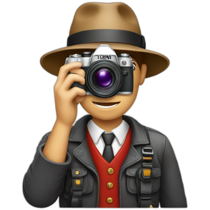 swiss photographer with camera emoji