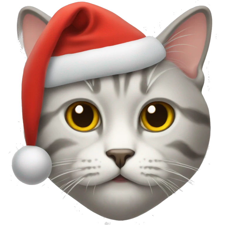 Cat with Santa hat emoji