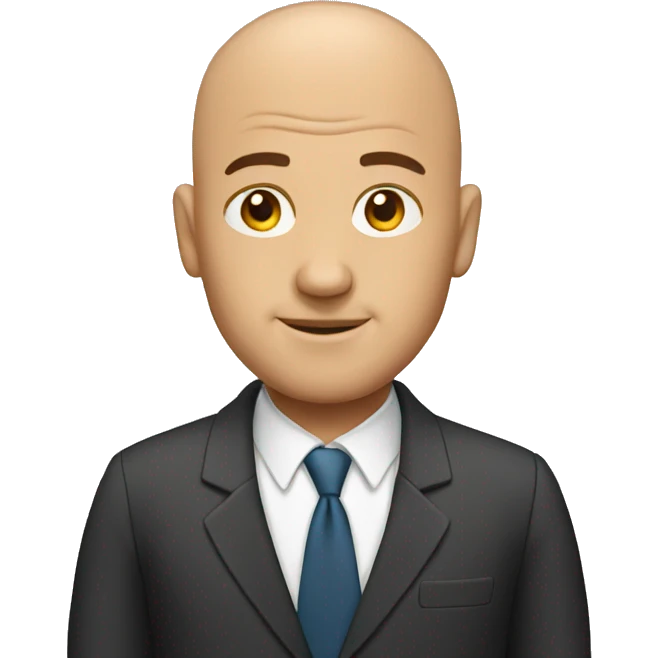 bald business man emoji