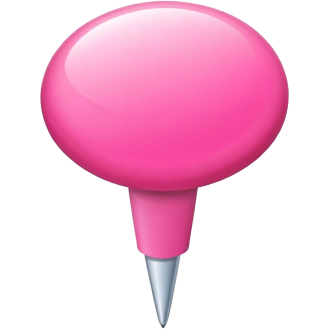 Pink push pin emoji