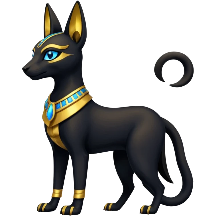 Anubis-Umbreon-Bastet-Fakémon-hybrid-creature (full body)  emoji