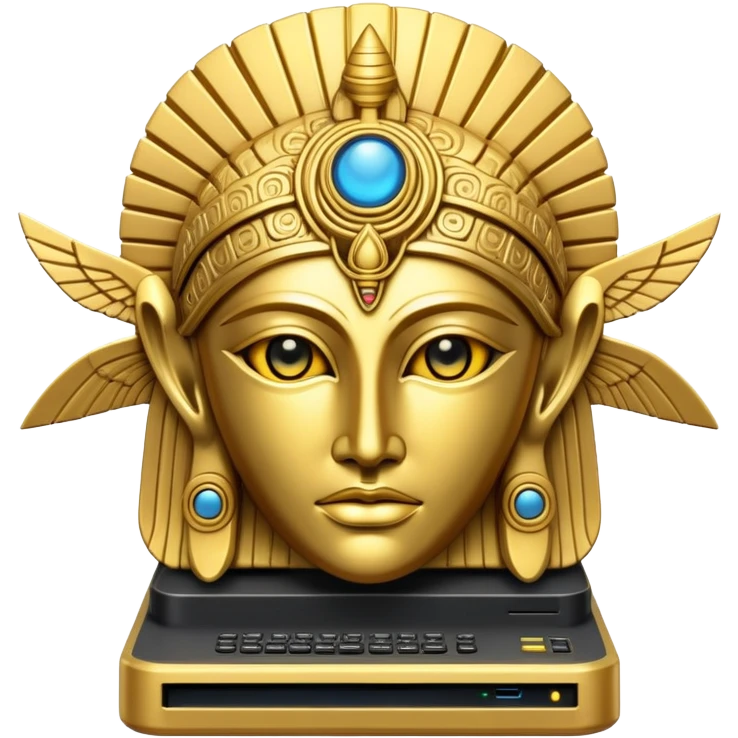 golden ancient anunnaki computer server emoji
