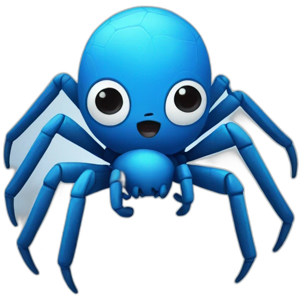 Blue Spider Cute emoji