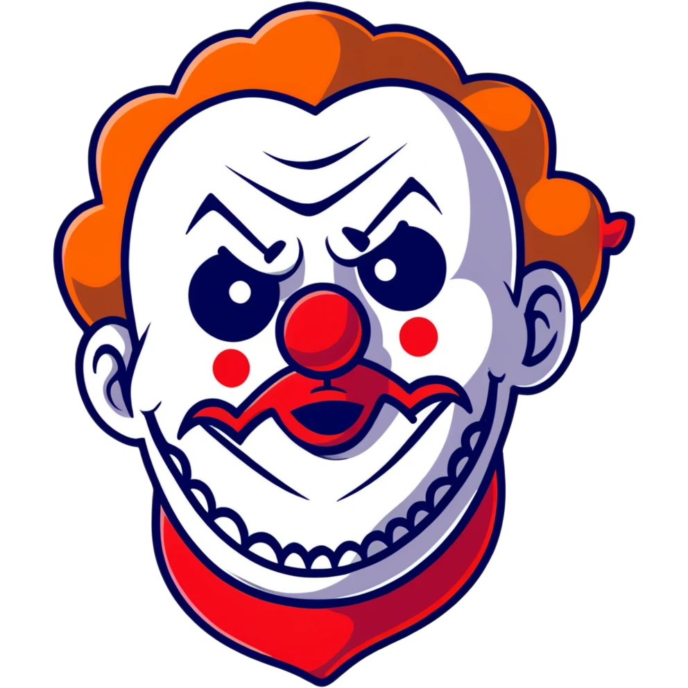 scary clown emoji
