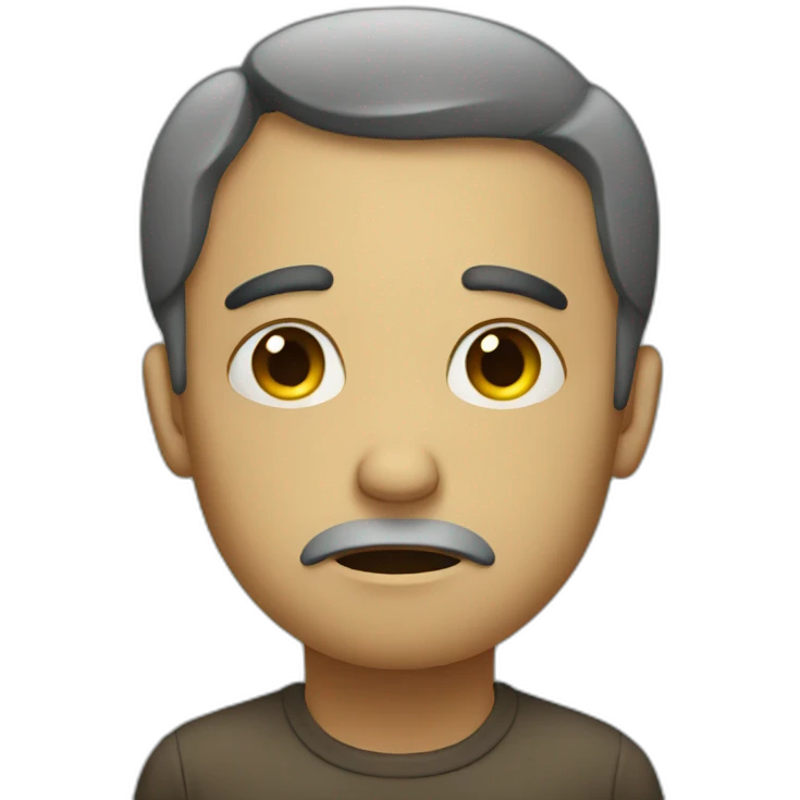 Sad person emoji