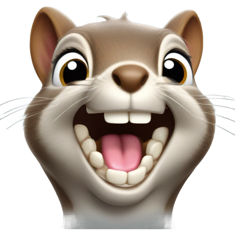 Squirrel laughing  emoji