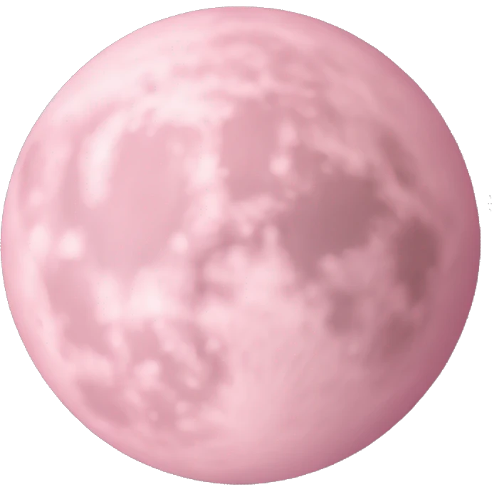 light pink moon emoji