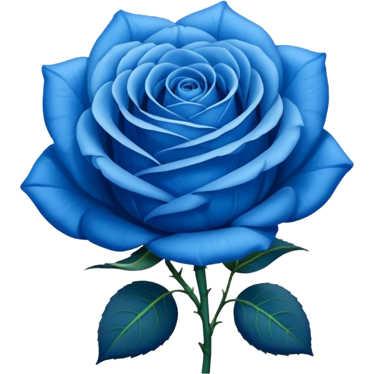Rosa de color azul emoji