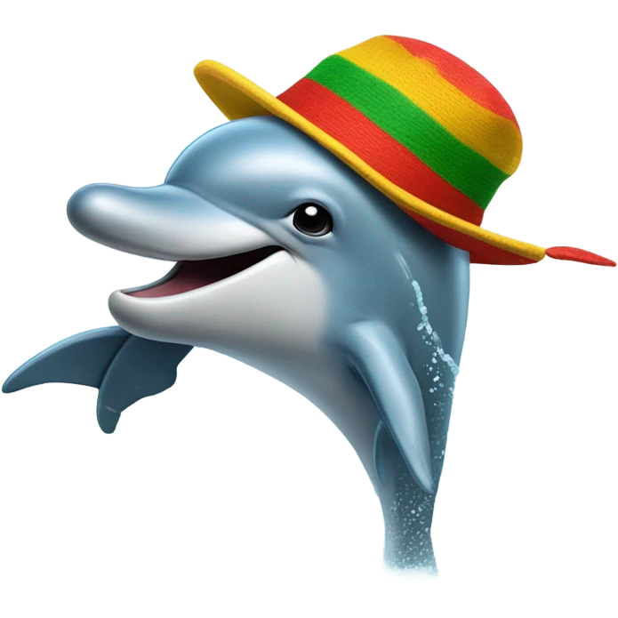 Reggae dolphin emoji