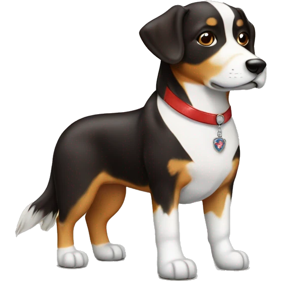 Appenzeller sehnenhund braun mit krone emoji