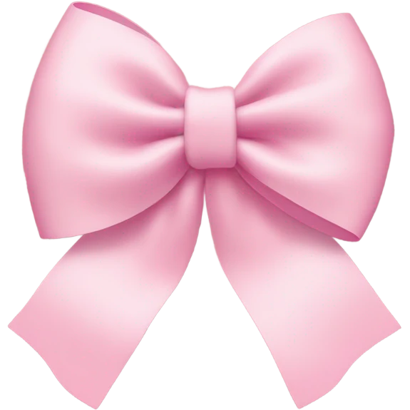 light pink bow on light pink bow emoji