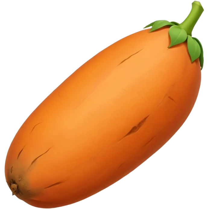 pointy sweet potato no green part emoji