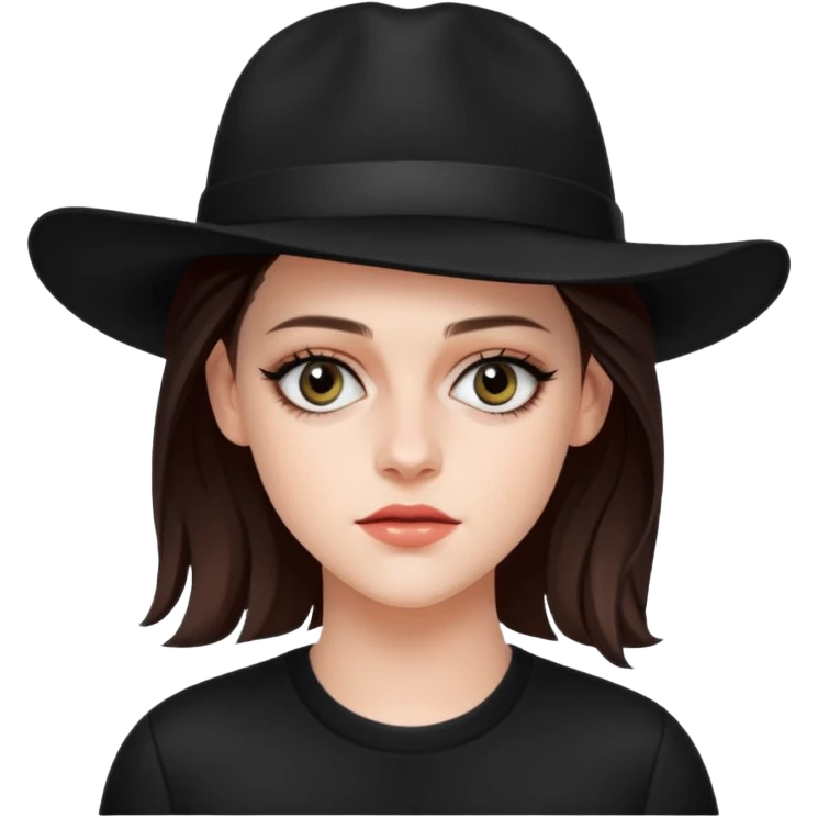 Kristen stewart with hat emoji
