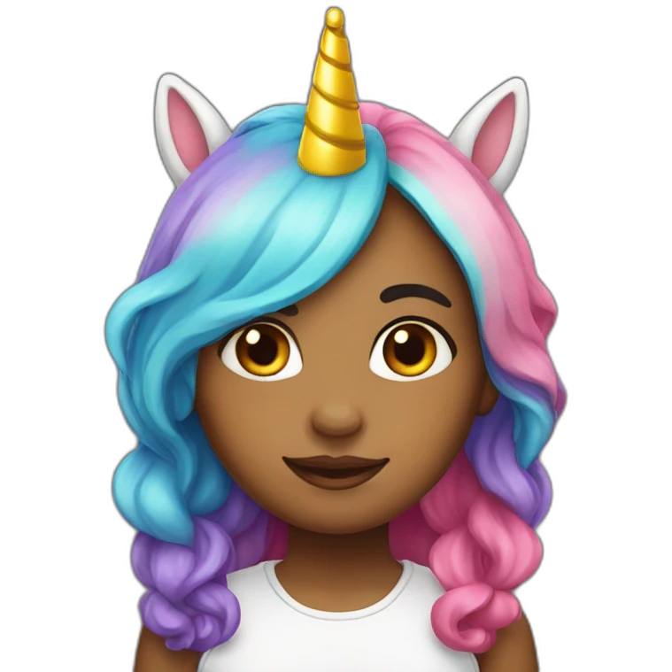 Girl-with-raibow-unicorn-hat emoji