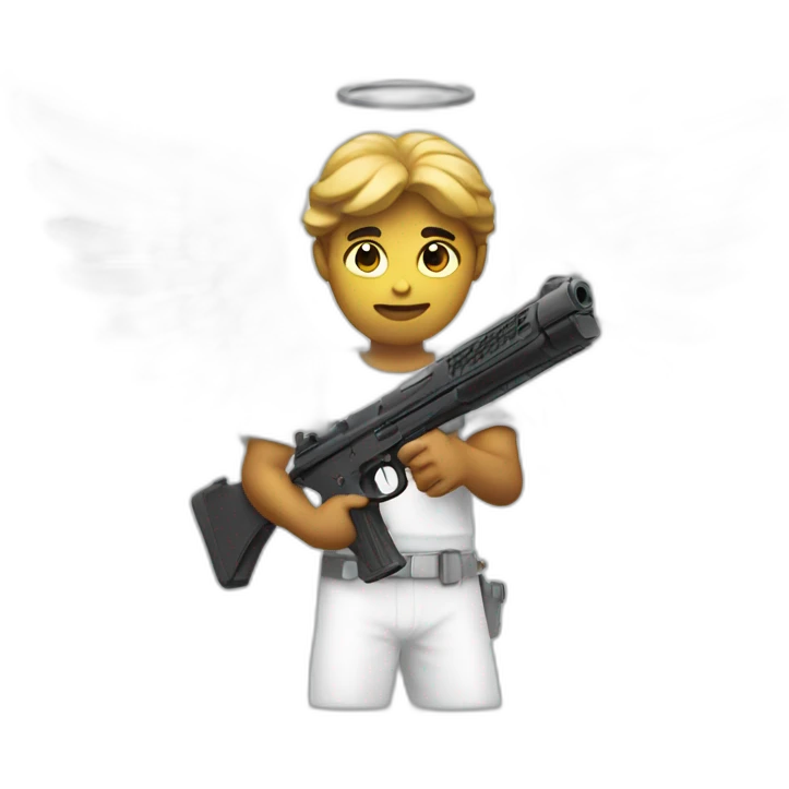 Angel holding gun emoji