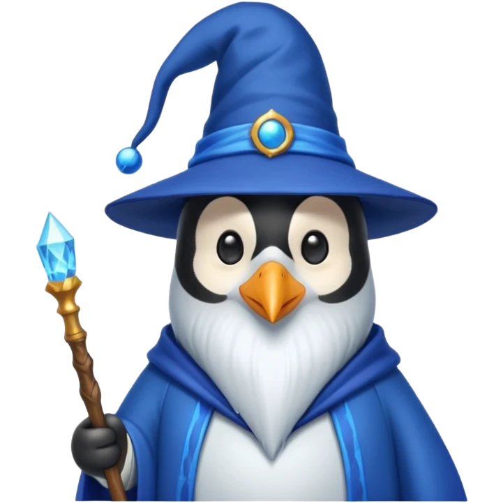 Penguin Wizard emoji