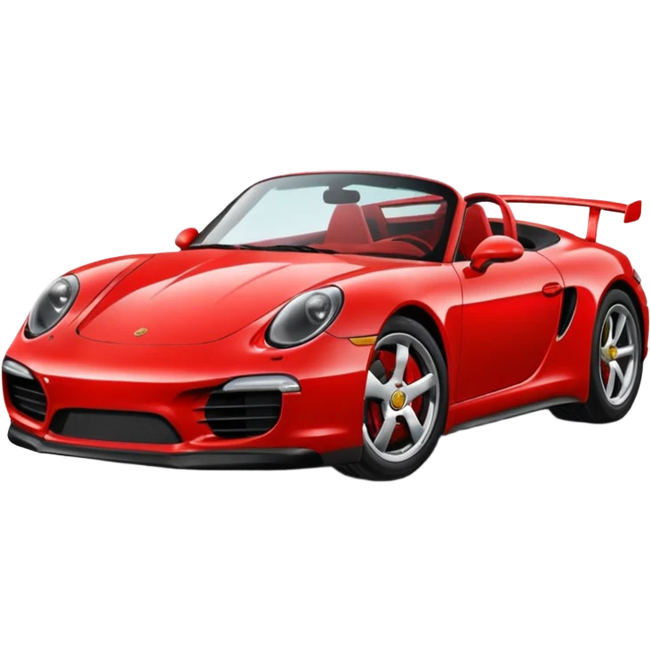 Red Porsche emoji