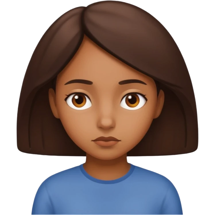 Telepathic brown girls  emoji