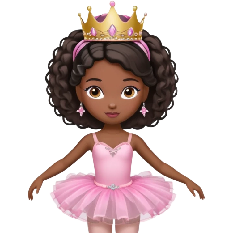 Ballerina Bratz black emoji