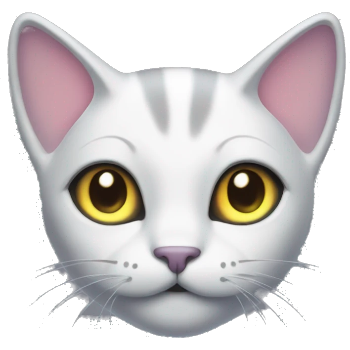 cat with glowing iridescent ears emoji