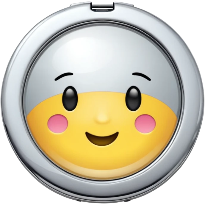 small round compact mirror emoji