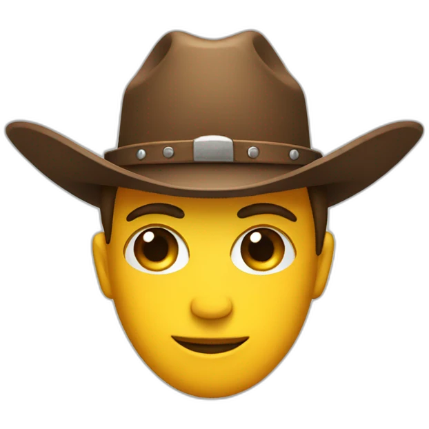 eyes wearing a cowboy hat emoji